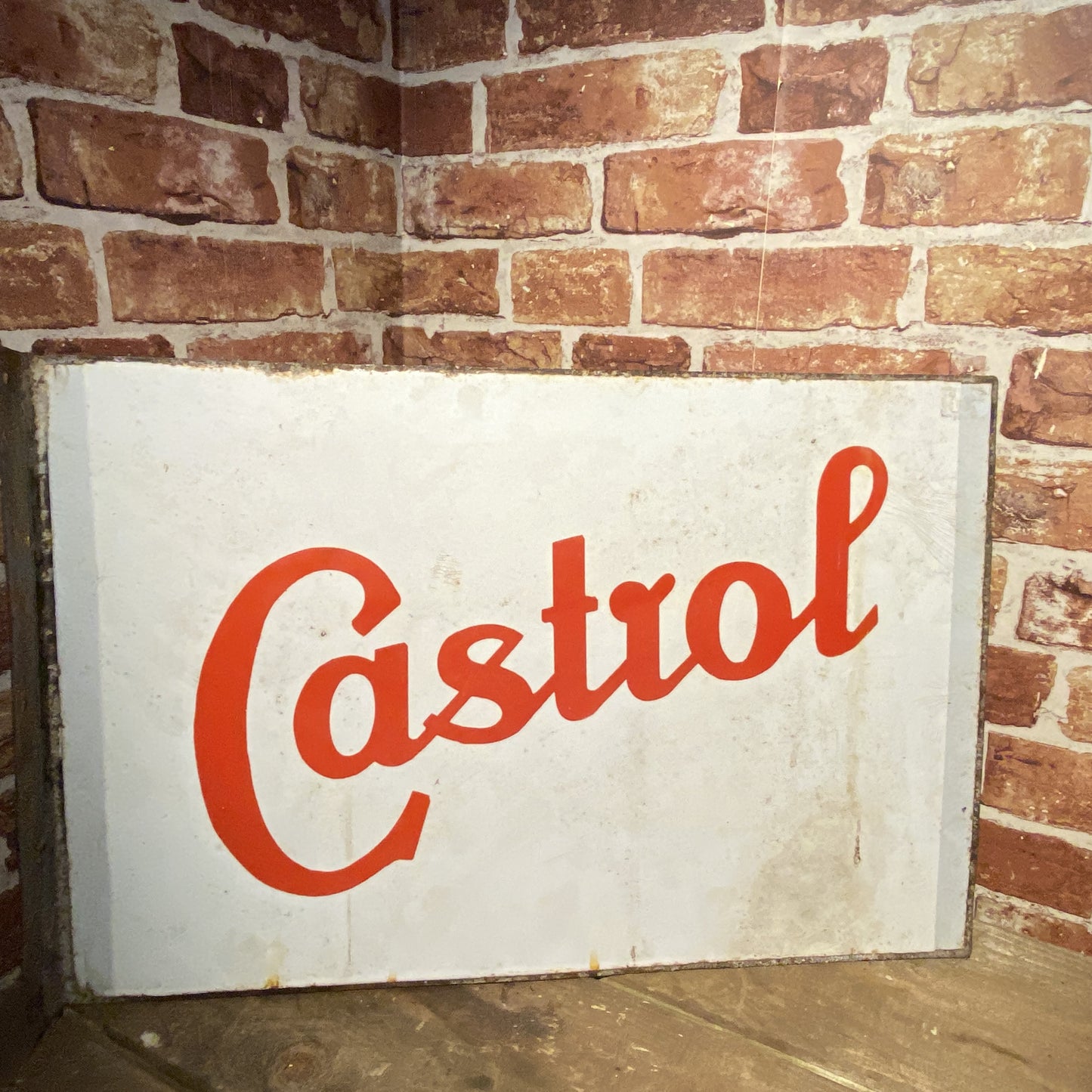 RARE CASTROL ENAMEL SIGN #5762 image 0