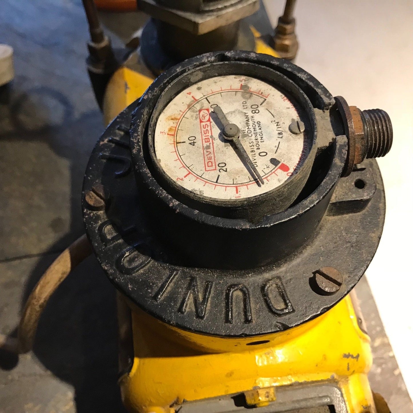 VINTAGE AIR COMPRESSOR - DUNLOP JUNIOR - #3009 image 6
