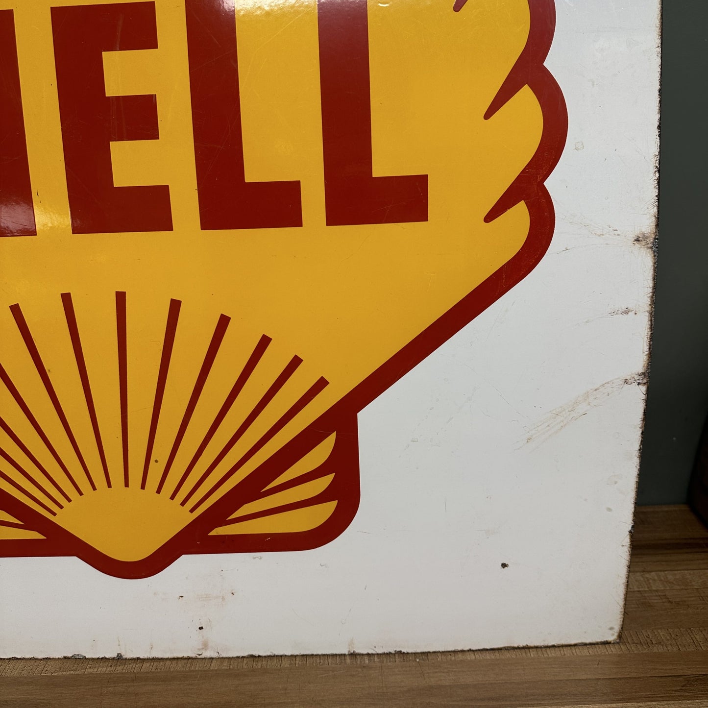 SHELL ENAMEL SIGN #08521 image 3