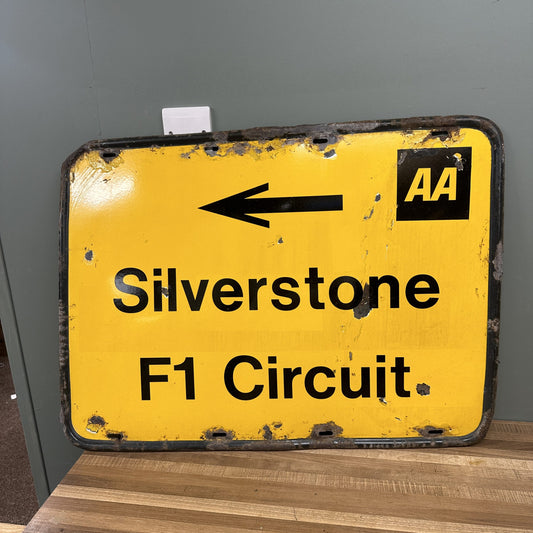 AA SILVERSTONE ENAMEL SIGN #08544 image 0