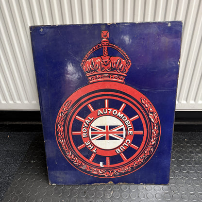 RAC ENAMEL DOUBLE SIDED SIGN #08622 image 0