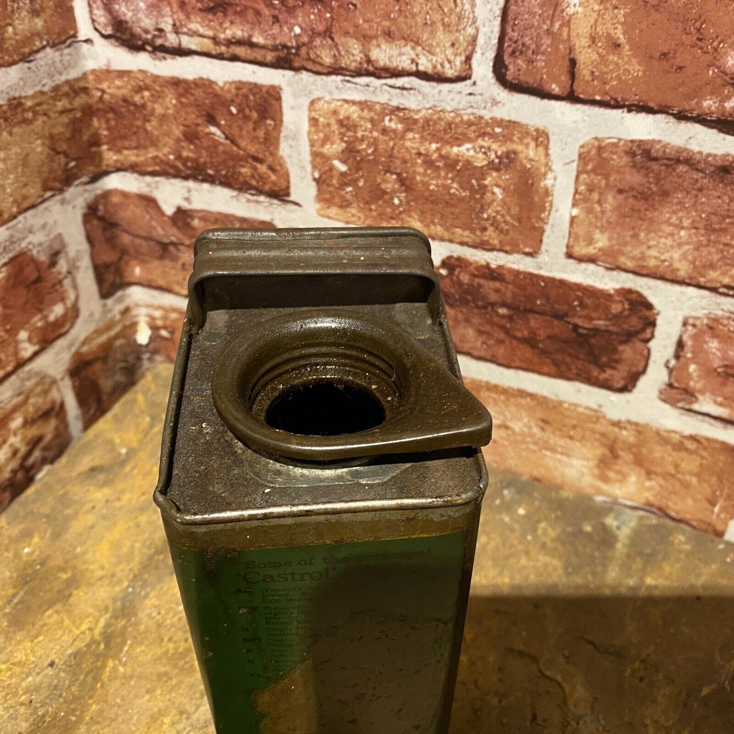 VINTAGE OIL CAN - CASTROL QUART #4614 image 4