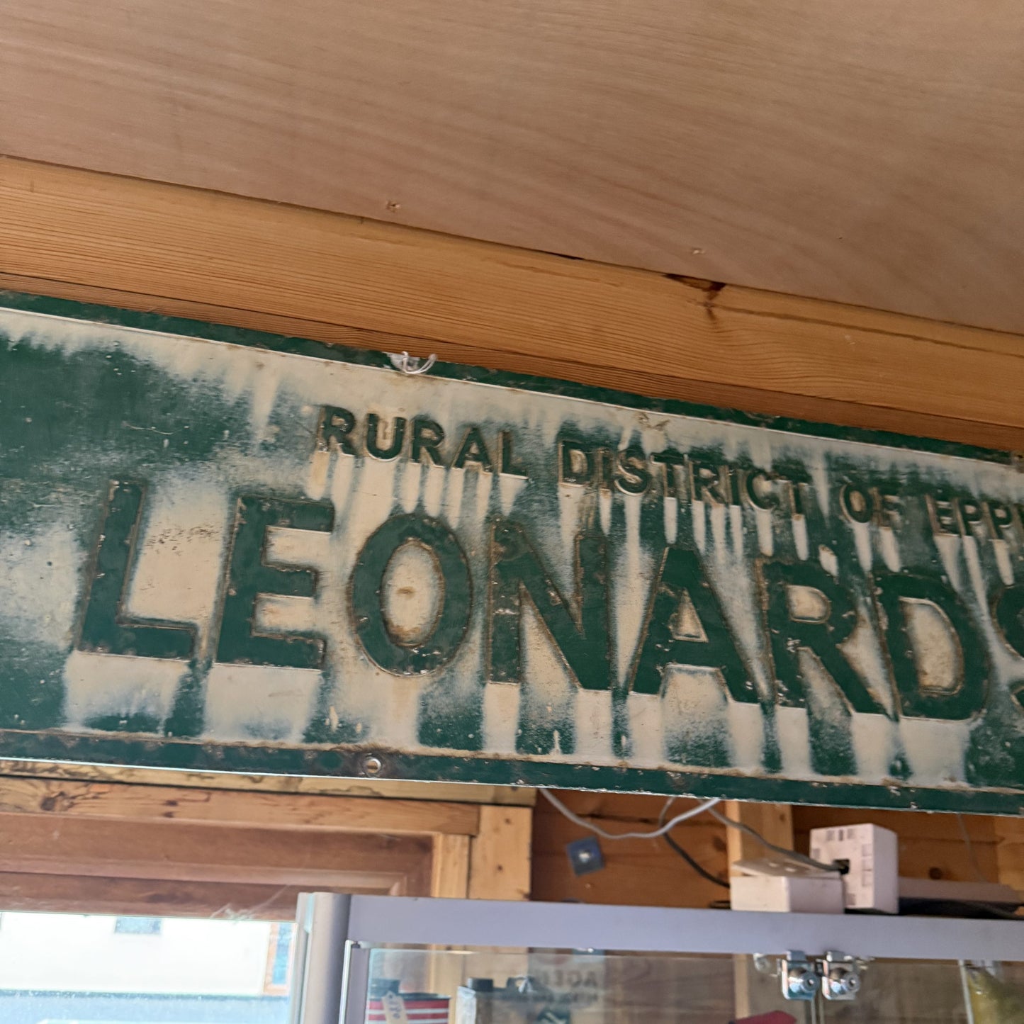 ST LENORADS RD STAMPED TIN SIGN #05060 image 2