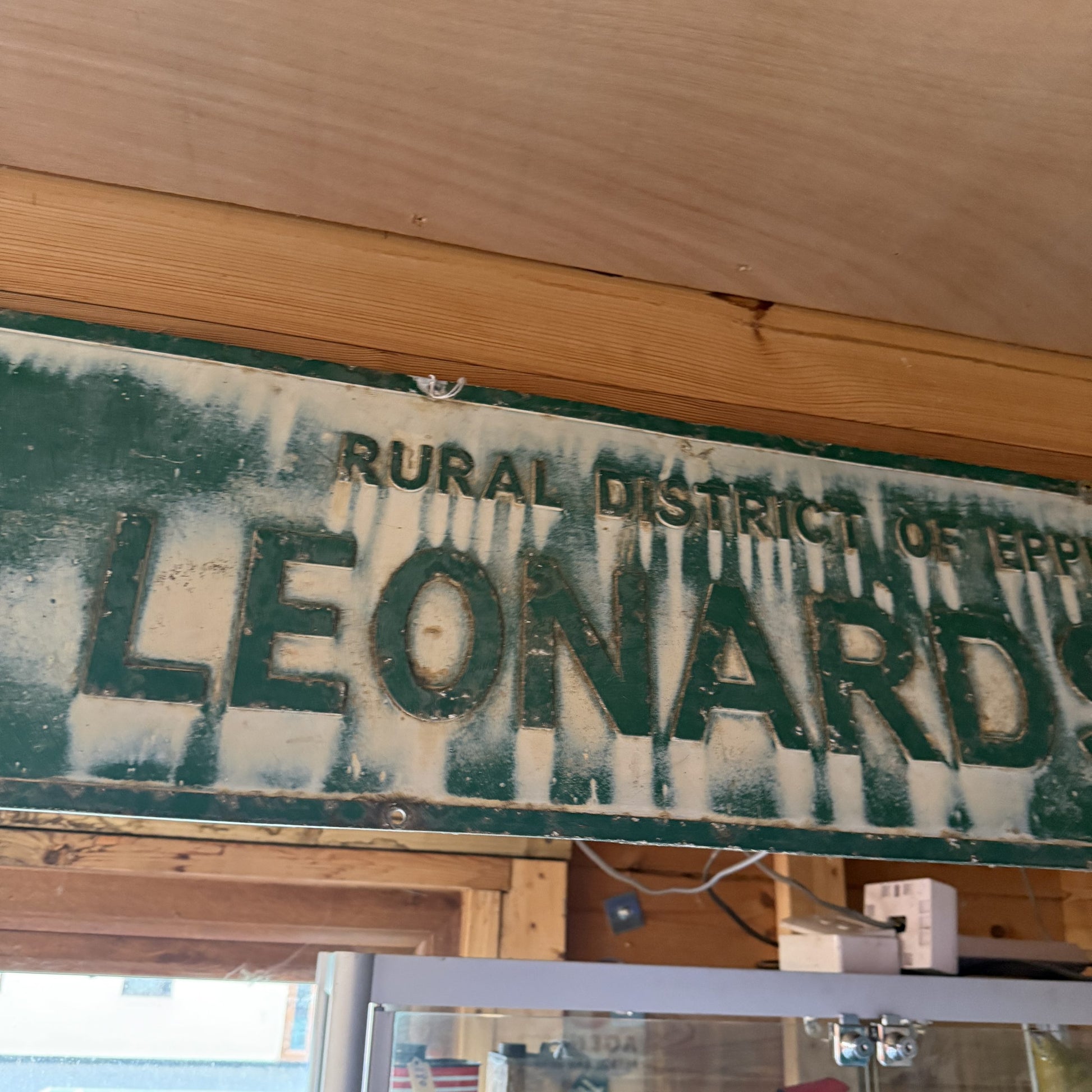 ST LENORADS RD STAMPED TIN SIGN #05060 image 2