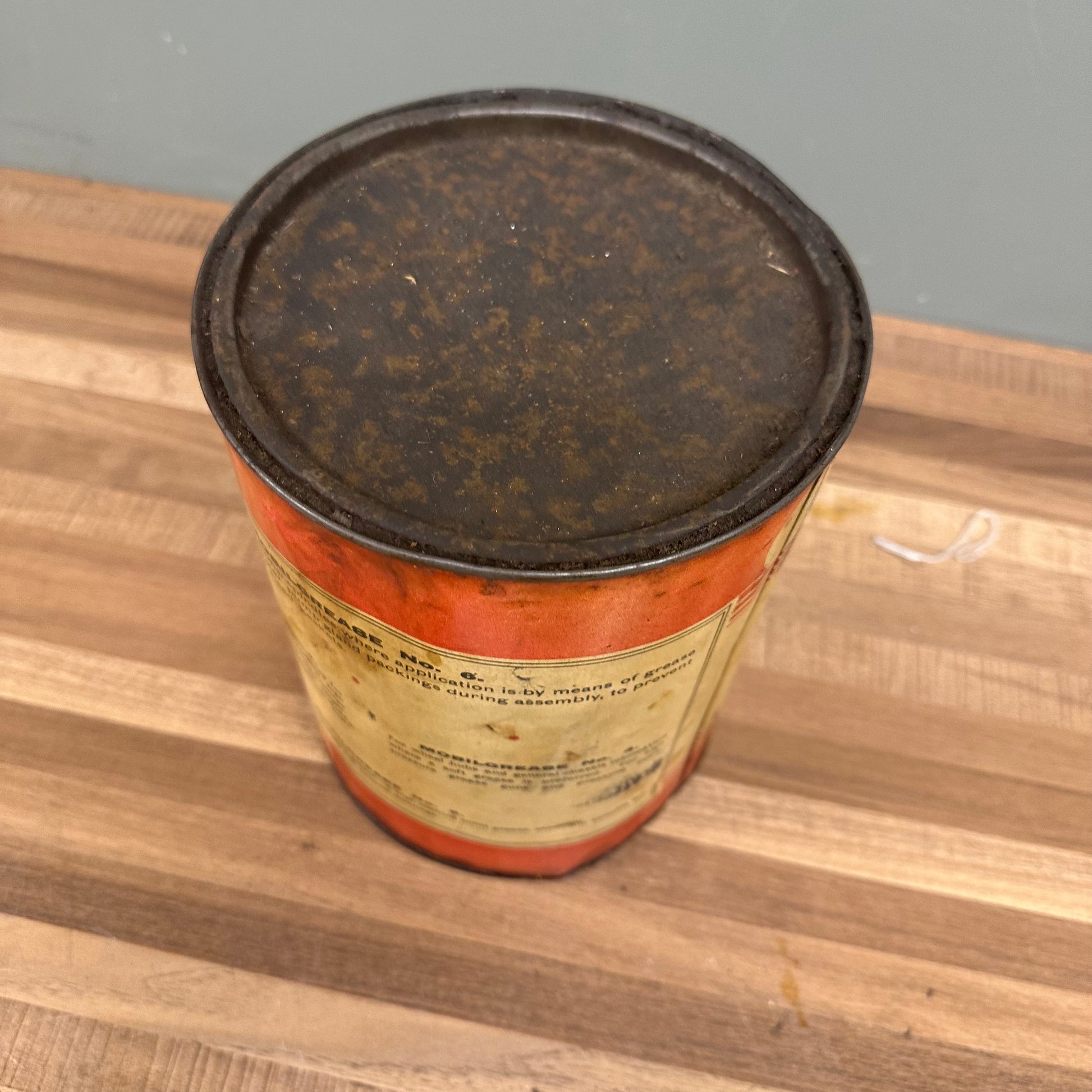 MOBILOIL GREASE TIN   #08563 image 4