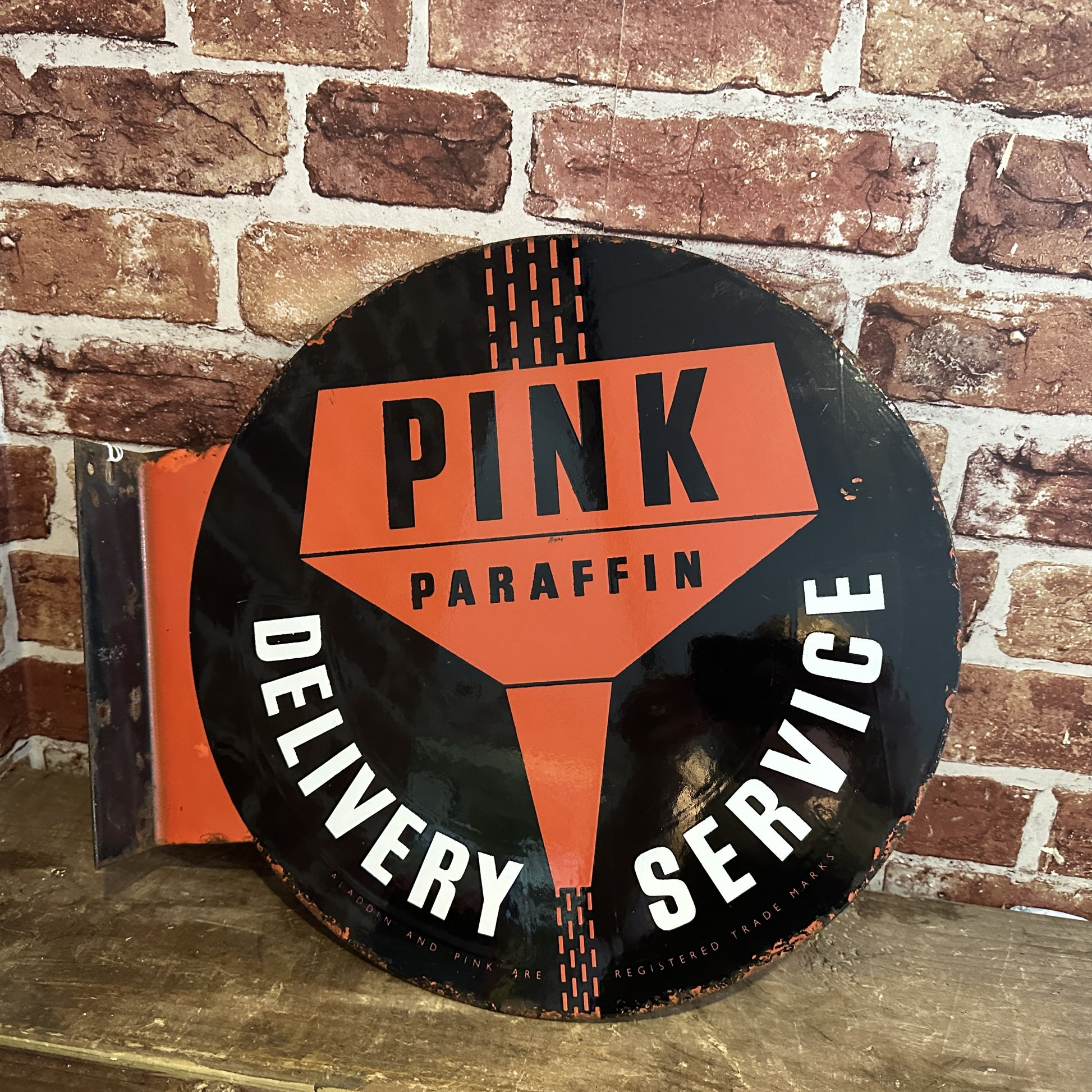 PINK PARAFFIN SIGN #6350 image 1