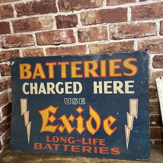 EXIDE BATTERIES SIGN #7456 image 0