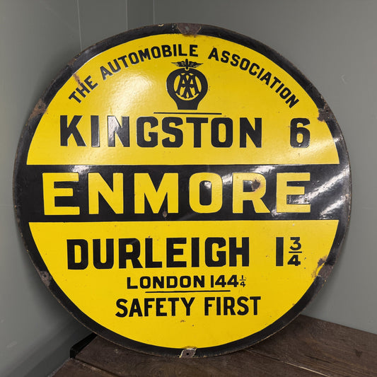 AA ROAD ENAMEL SIGN - #08787 image 0