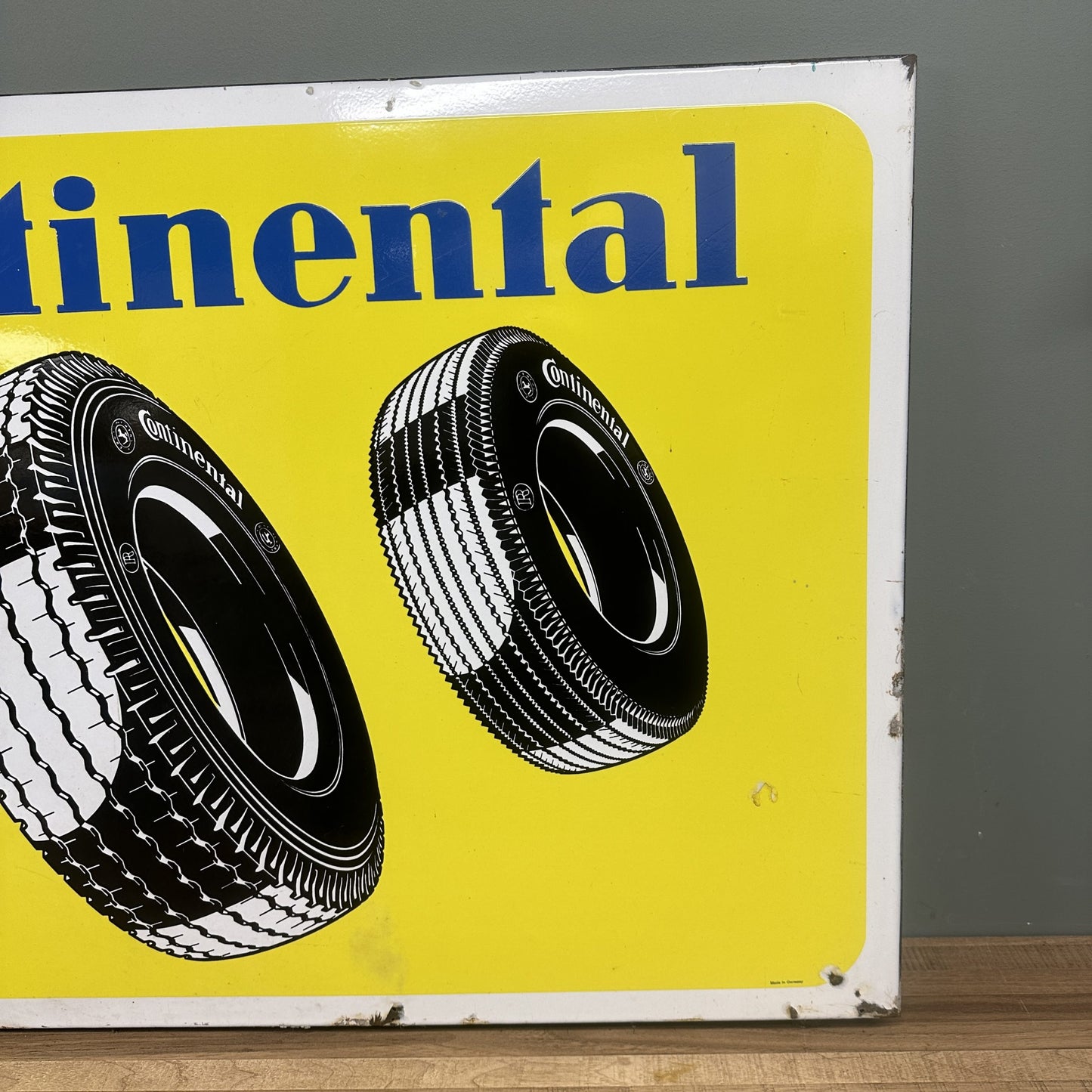 CONTINENTAL TYRES  ENAMEL SIGN #08428 image 2