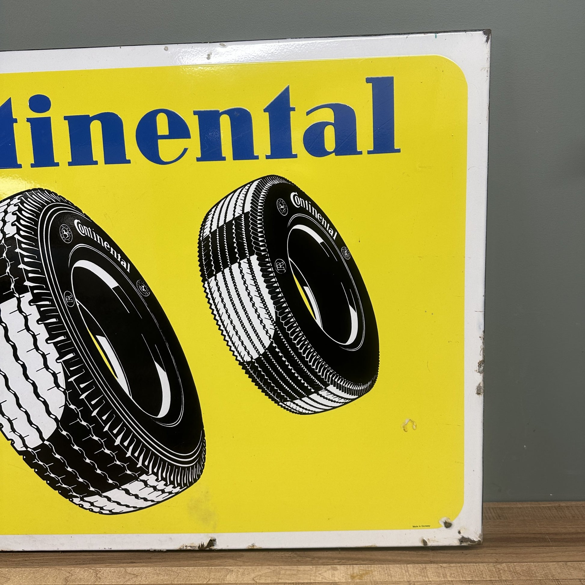 CONTINENTAL TYRES  ENAMEL SIGN #08428 image 2