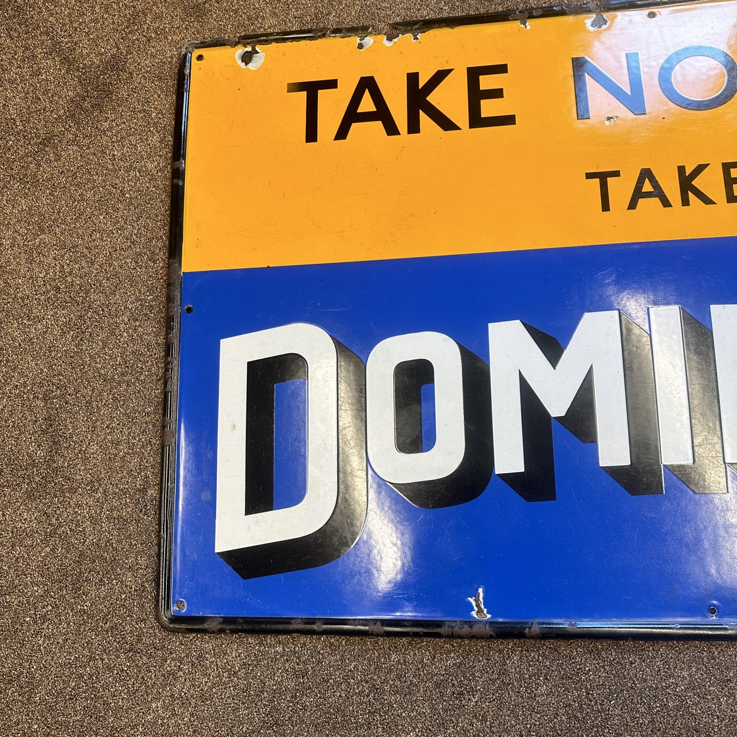 DOMONION ENAMEL SIGN #08424 image 1