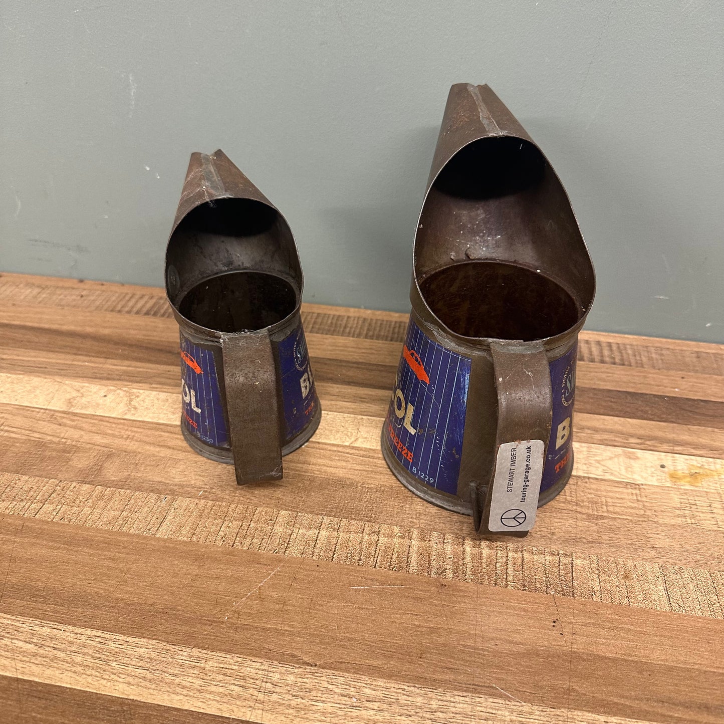 SMITHS BLUECOL SET OF TWO OIL JUGS  #08557 image 2