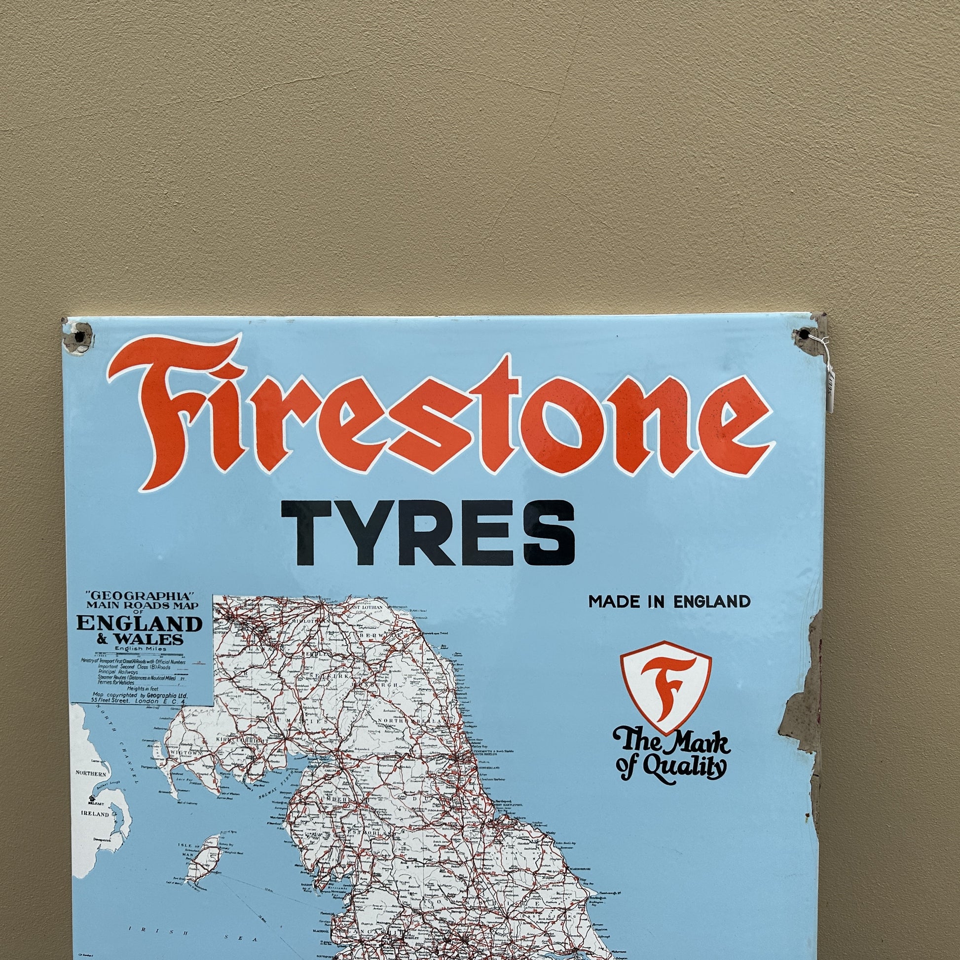 FIRESTONE TYRES SIGN #6361 SN 307 image 1
