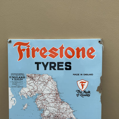 FIRESTONE TYRES SIGN #6361 SN 307 image 1