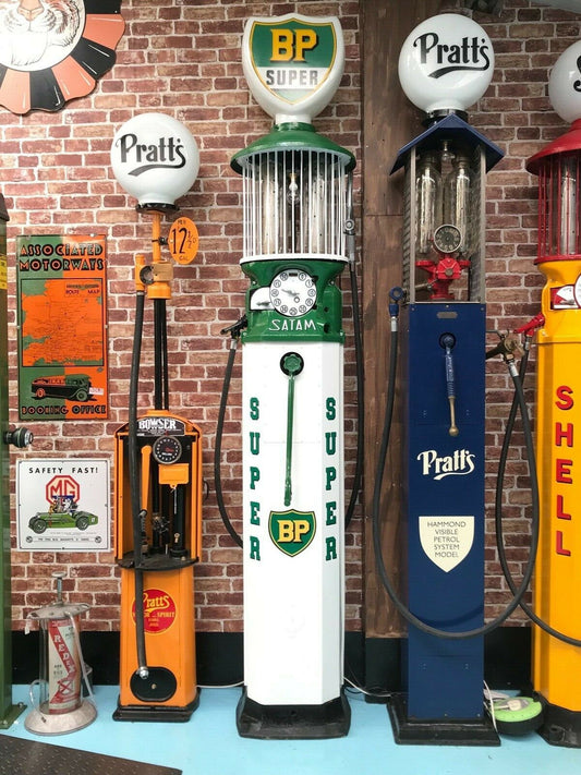 VINTAGE PETROL PUMP SATAM WITH BP LIVERY #3433 image 0