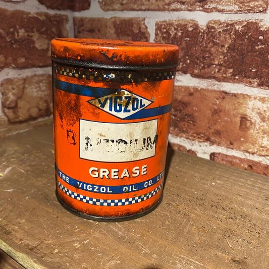 VIGZOL GREASE CAN - AUTOMOBILIA - #5354 image 1