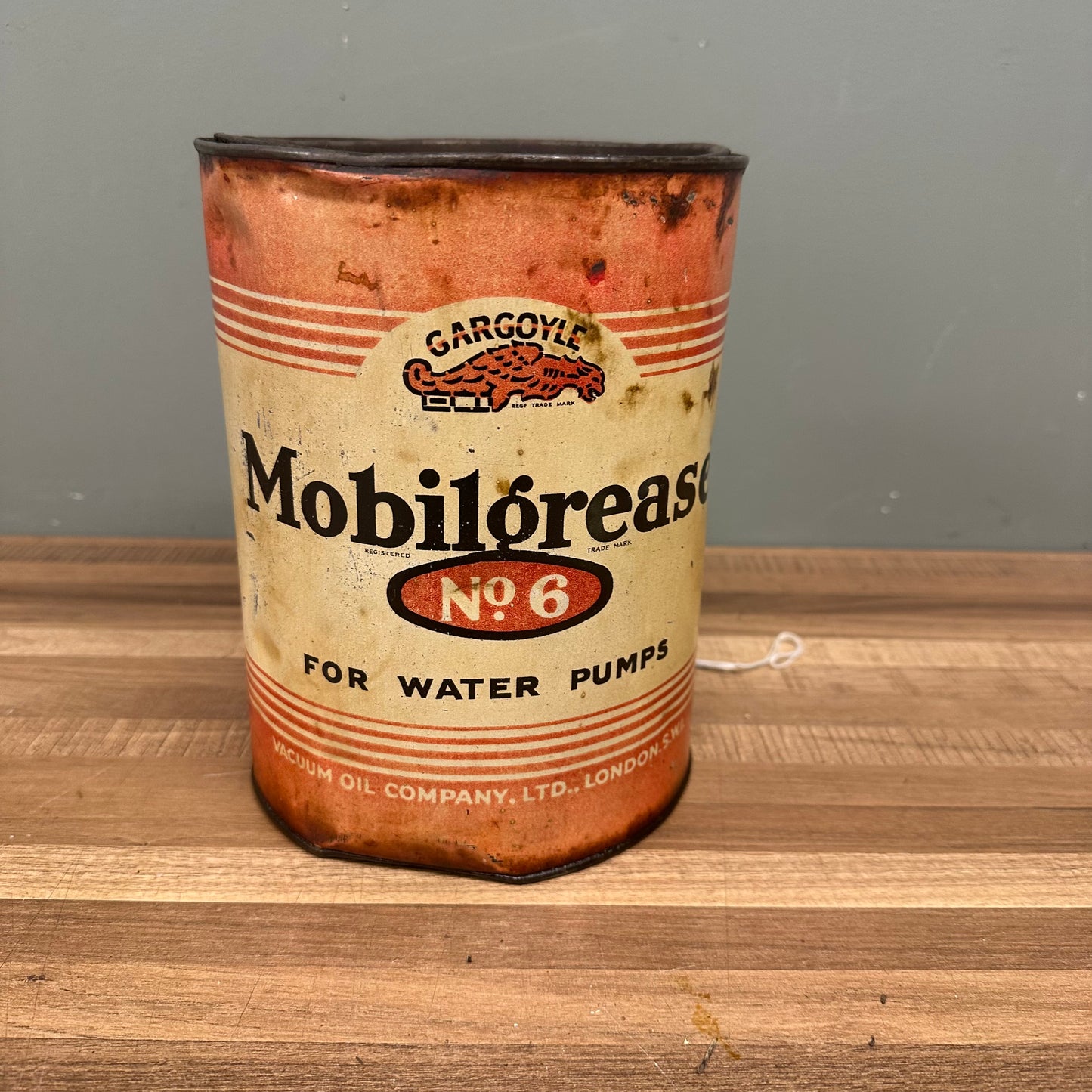 MOBILOIL GREASE TIN   #08563 image 0