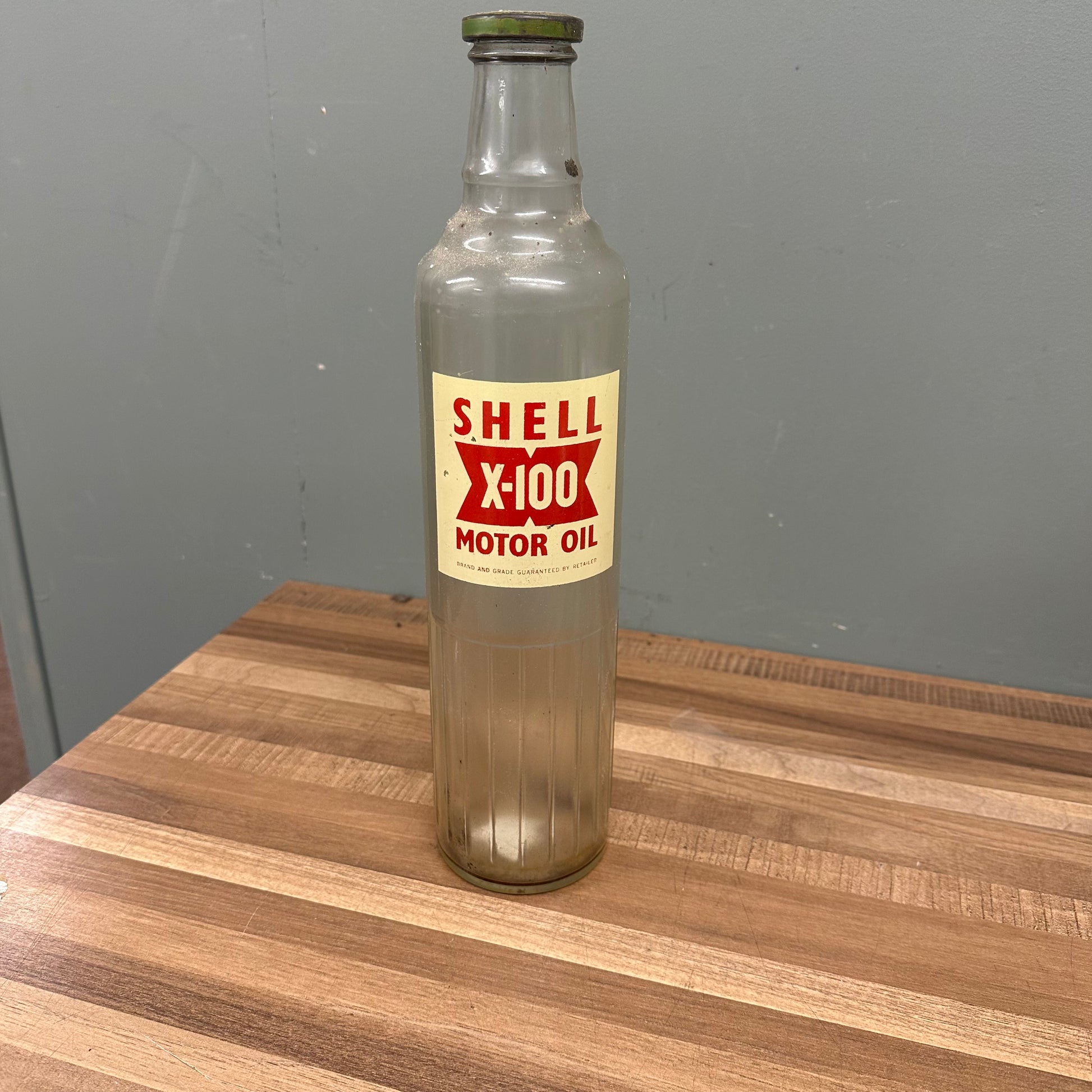 SHELL X-100 OIL BOTTLE  #08582 image 0