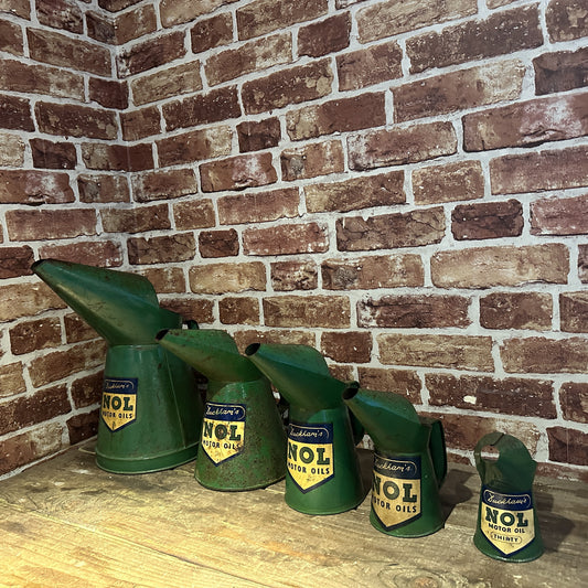 VINTAGE NOL OIL POURERS - SET OF 5  #7650 image 0