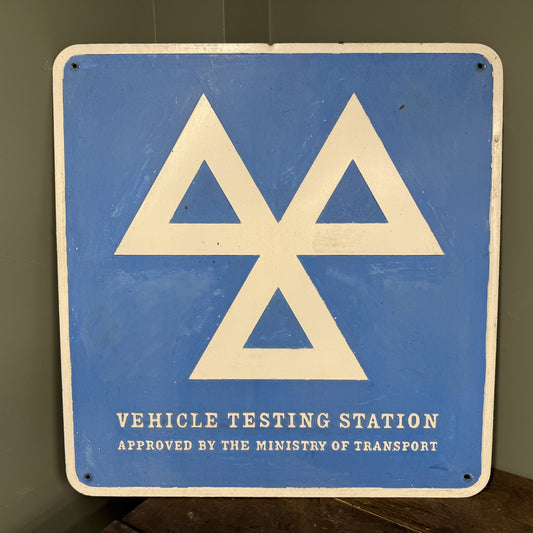MOT STATION TIN SIGN - #08794 image 0