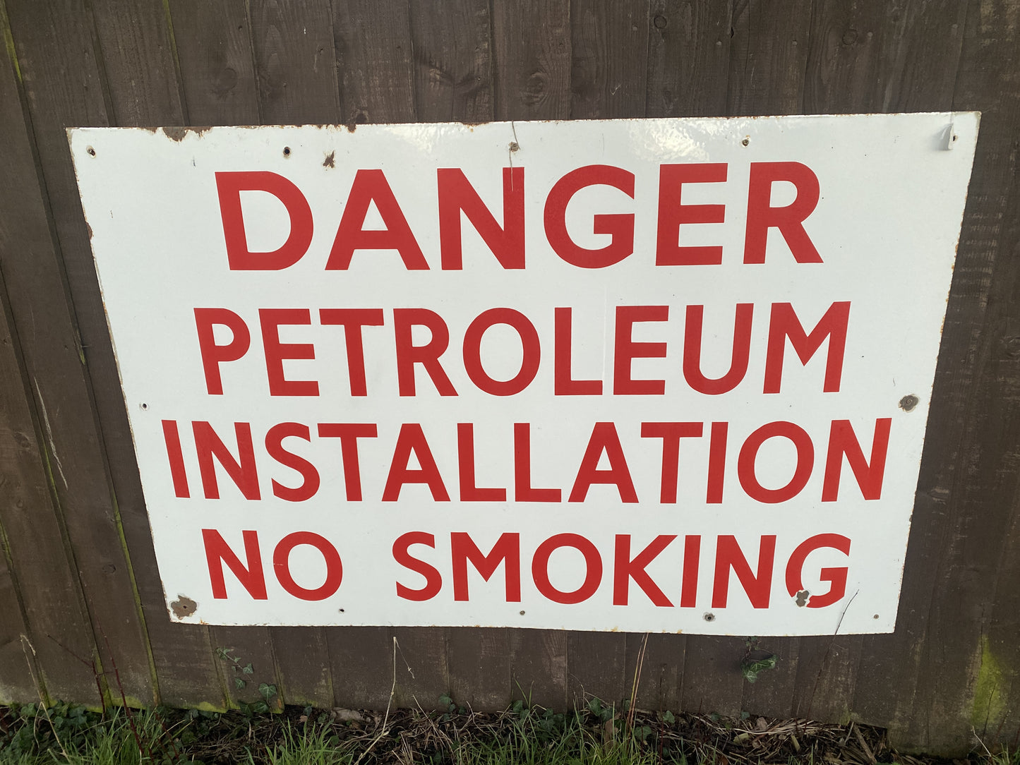 DANGER PETROLEUM ENAMEL SIGN #5967 image 0