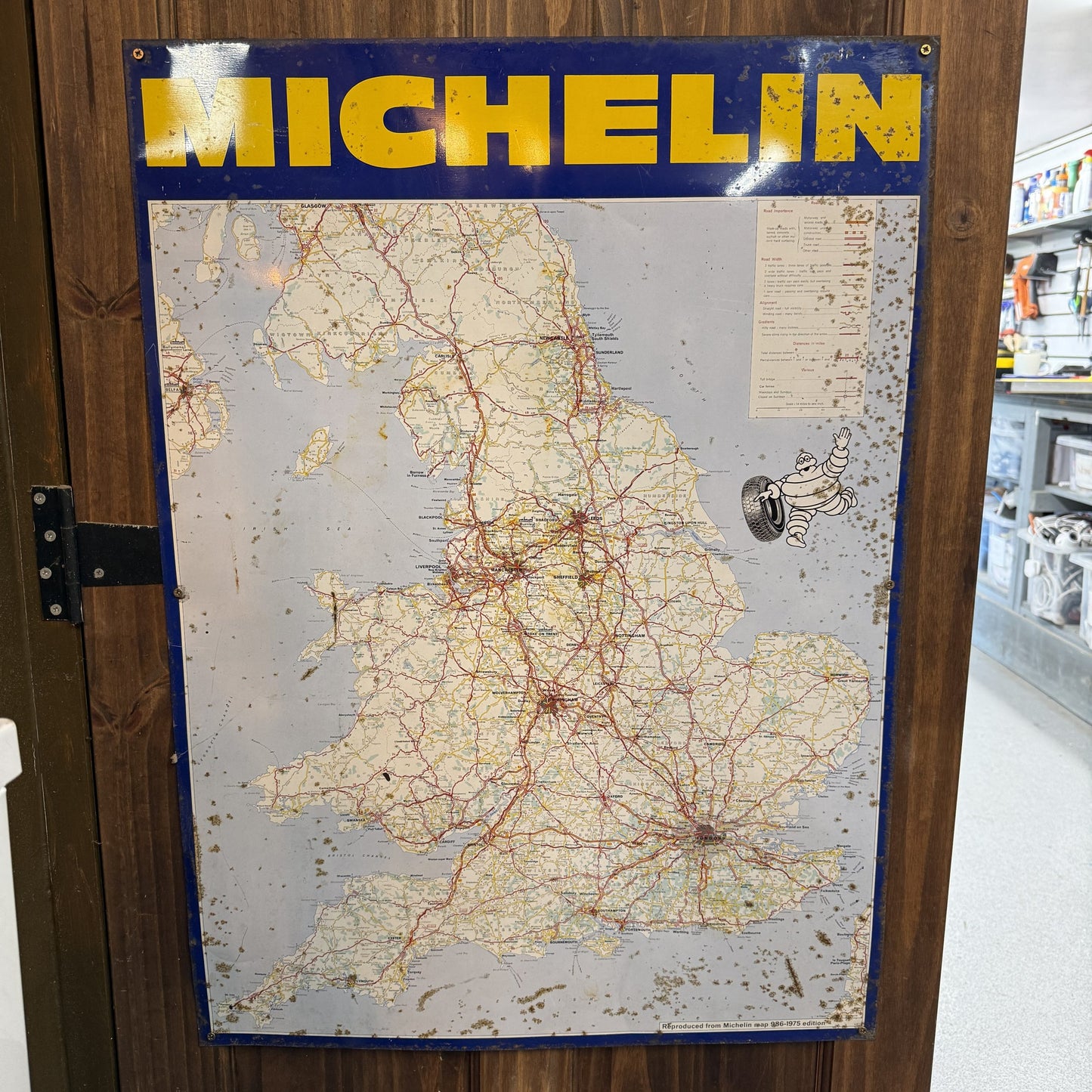 MICHELLIN MAP TIN SIGN  #09906 image 0