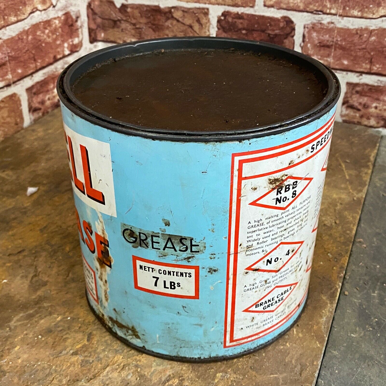 SPEEDWELL 7 LB GREASE CAN #4333 image 1
