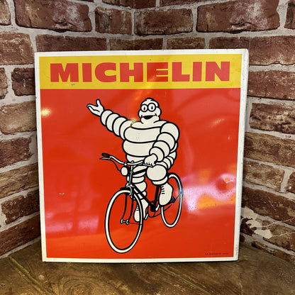 MICHELIN RED BICYCLE SIGN #6324 image 0