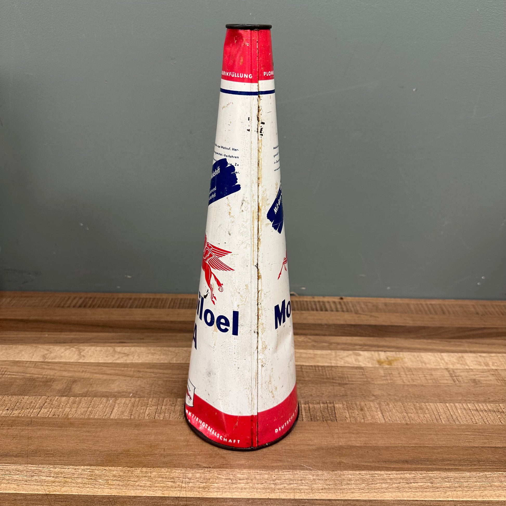 MOBILOEL "A" OIL CAN   #08466 image 4