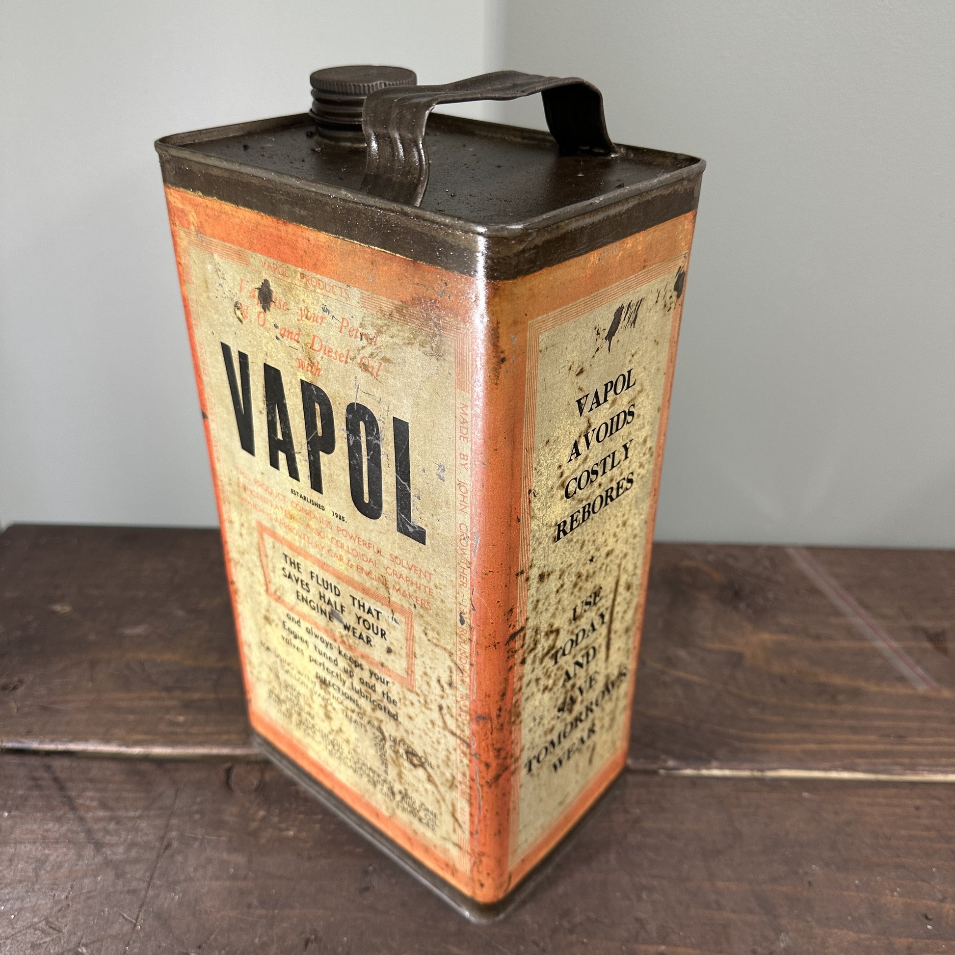 VAPOL MOTOR OIL CAN #08113 image 3