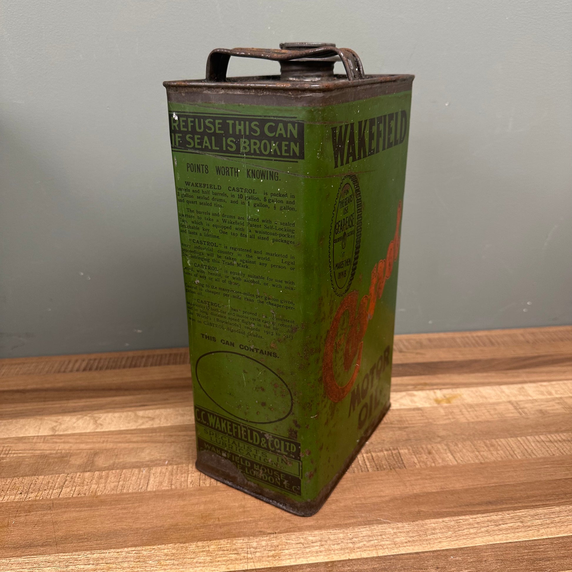 WAKEFIELD CASTROL OIL CAN  #08470 image 1