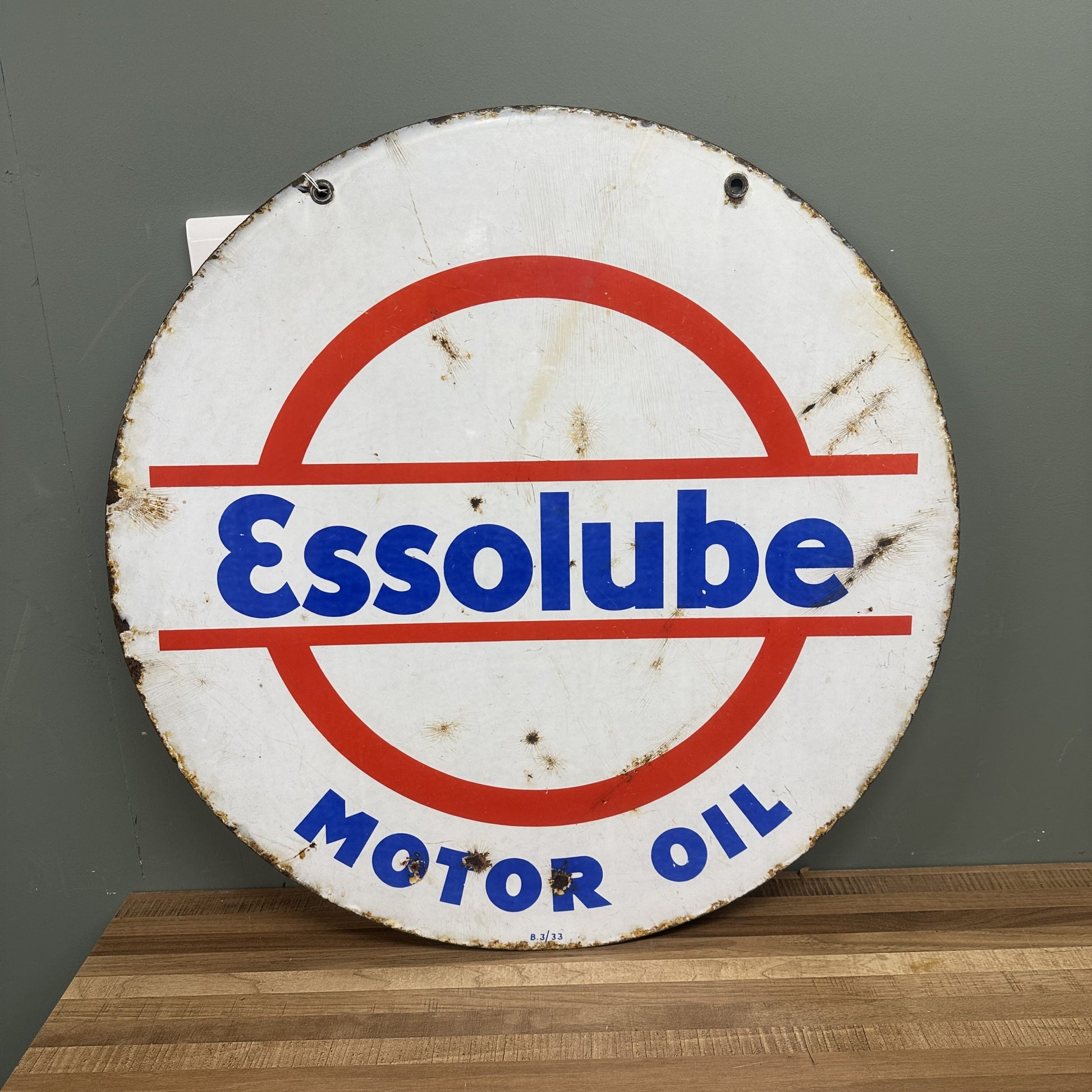 ESSOLUBE ENAMEL SIGN #08423 image 0
