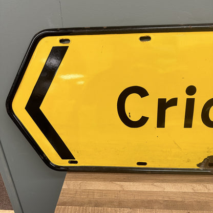 ENAMEL ROAD SIGN #08420 image 1