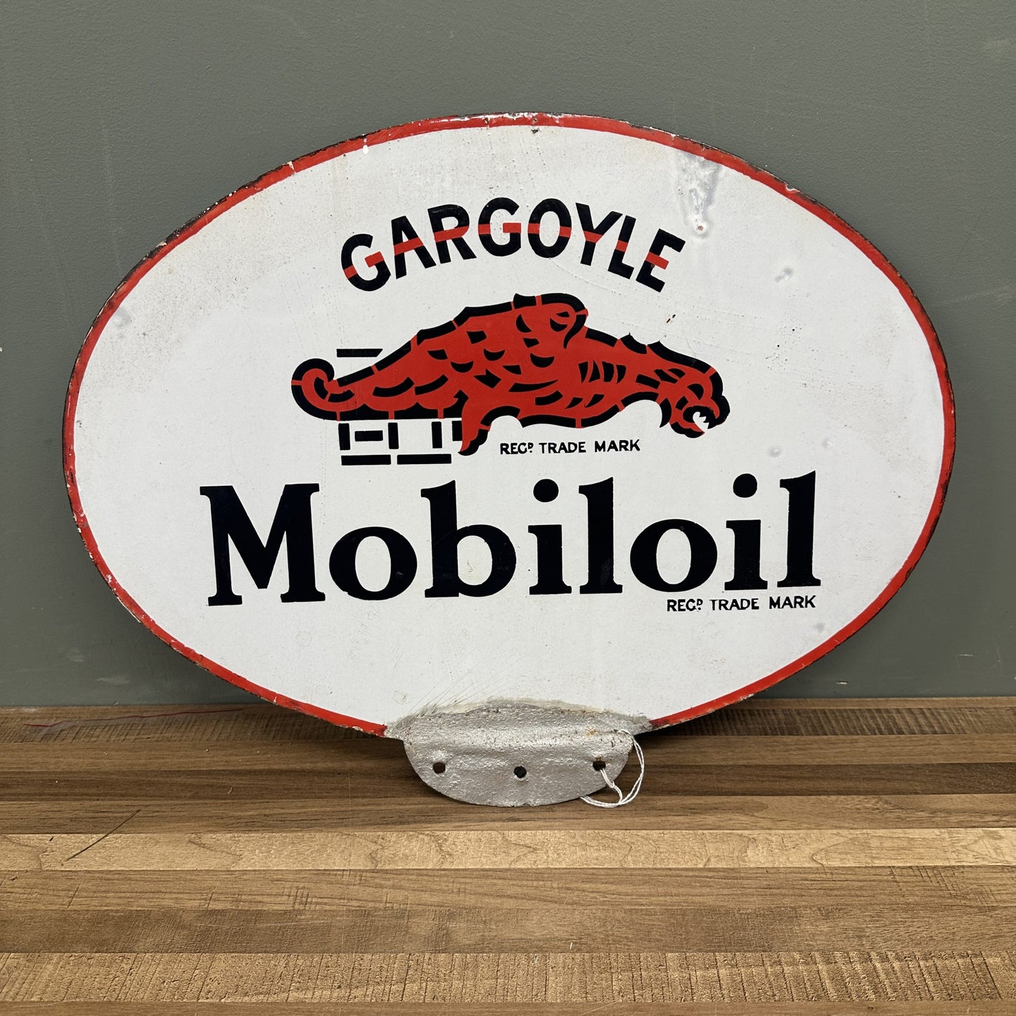 MOBIL OIL ENAMEL SIGN #08393 image 0