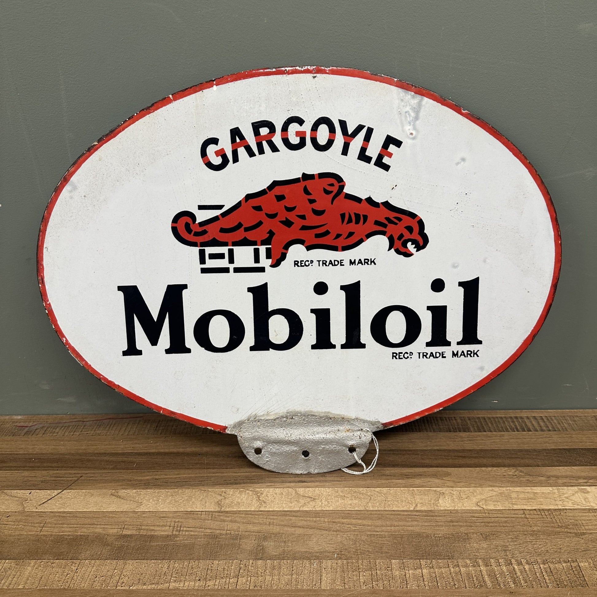 MOBIL OIL ENAMEL SIGN #08393 image 0
