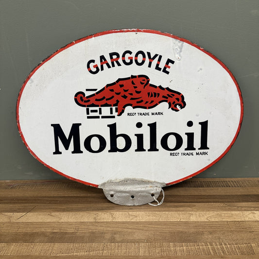 MOBIL OIL ENAMEL SIGN #08393 image 0