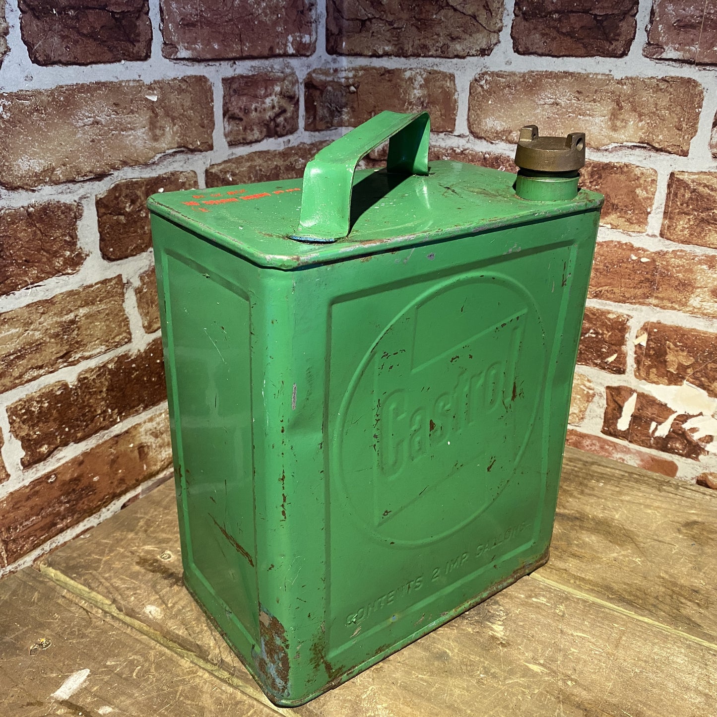 CASTROL  -  2 GALLON PETROL CAN #6066 image 0