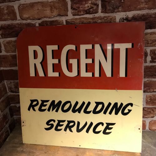 REGENT REMOULDING RARE TIN SIGN  - #2142 image 0