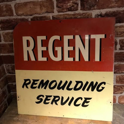 REGENT REMOULDING RARE TIN SIGN  - #2142 image 0