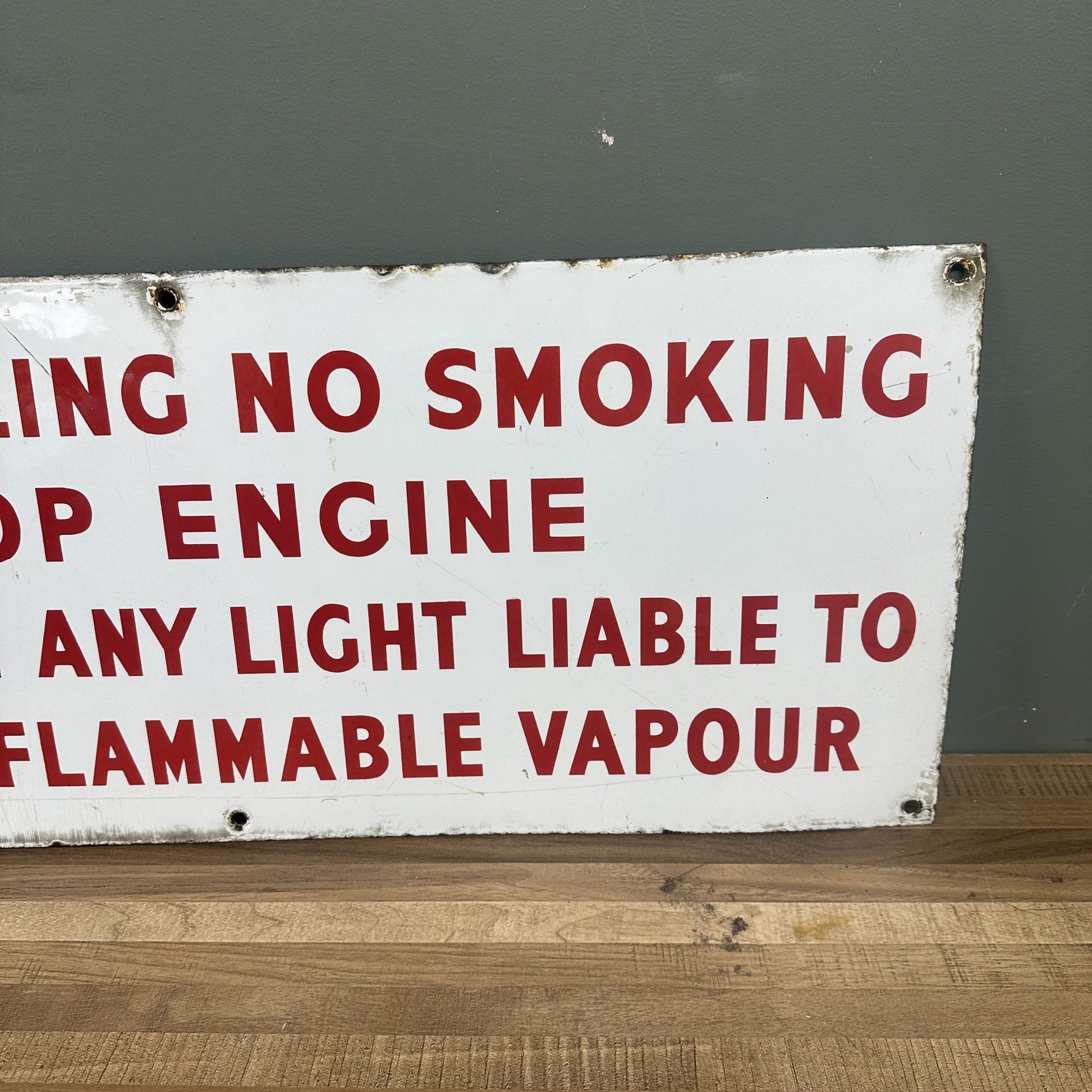 FILLING STATION ENAMEL SIGN #08418 image 2