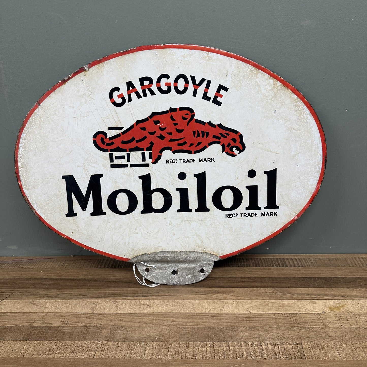 MOBIL OIL ENAMEL SIGN #08393 image 1