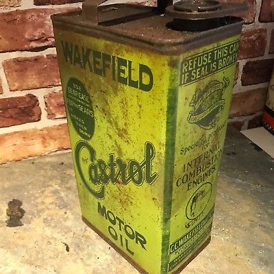 WAKEFIELD CASTROL  MOTOR OIL CAN #2513 image 0