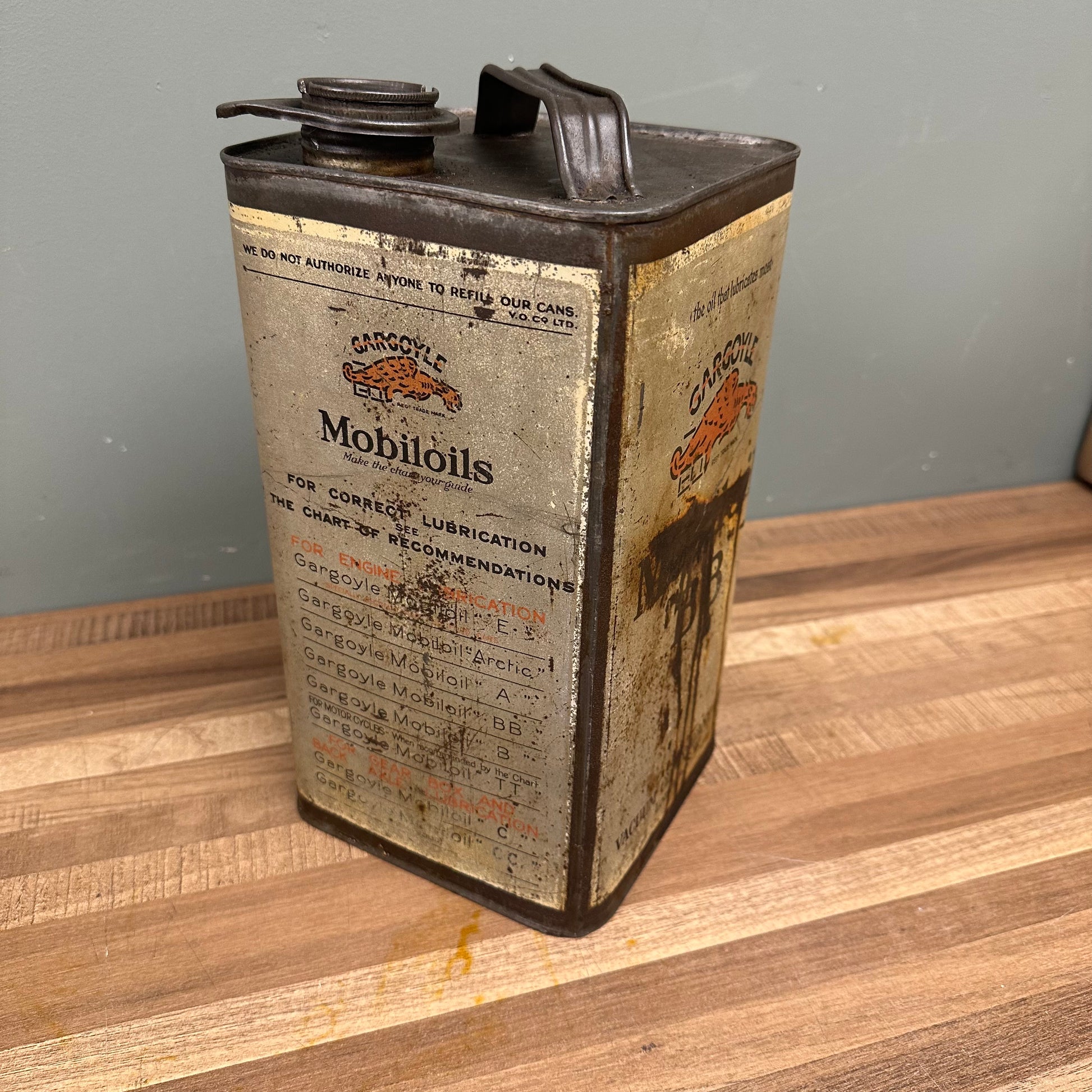 MOBILOIL "BB" CAN #08447 image 3