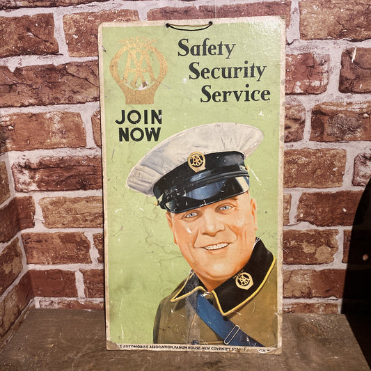 AA SAFETY CARDBOARD SIGN  - #5859 image 0