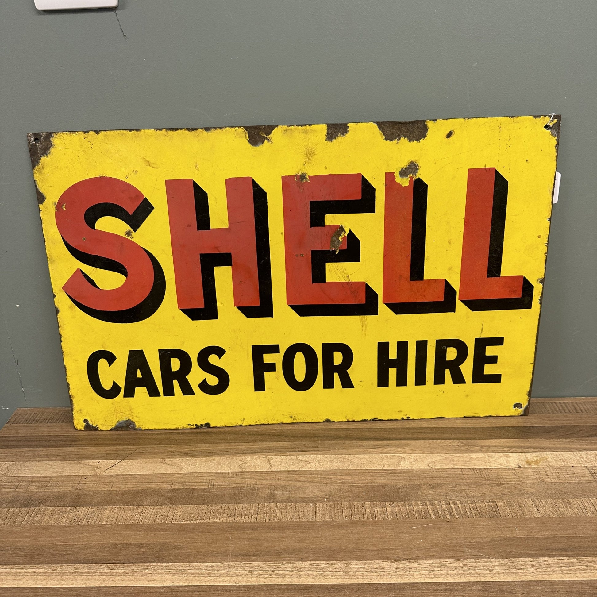 SHELL ENAMEL SIGN #08394 image 0
