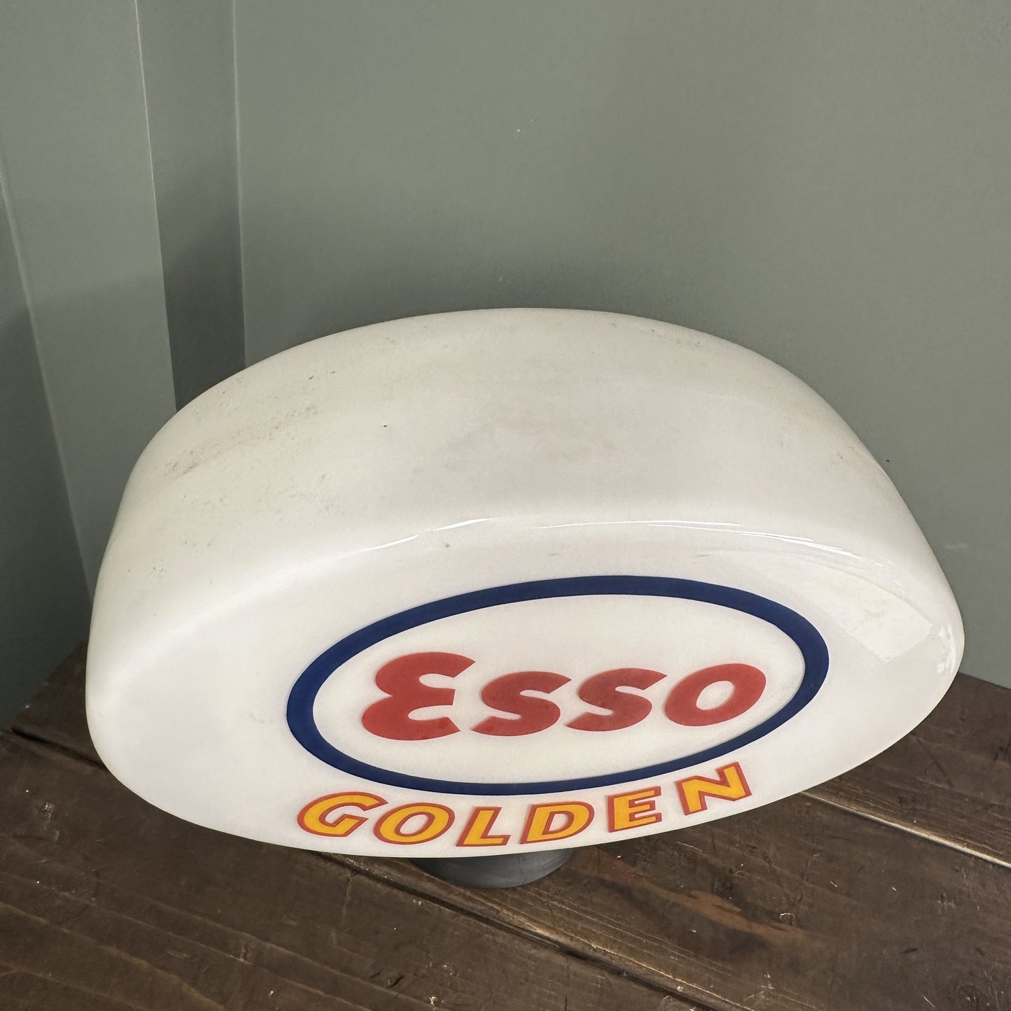 ESSO GOLDEN PETROL PUMP GLOBE #08264 SN387 image 2