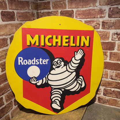 VINTAGE HARDBOARD SIGN - MICHELIN - ROADSTER - #5102 image 0