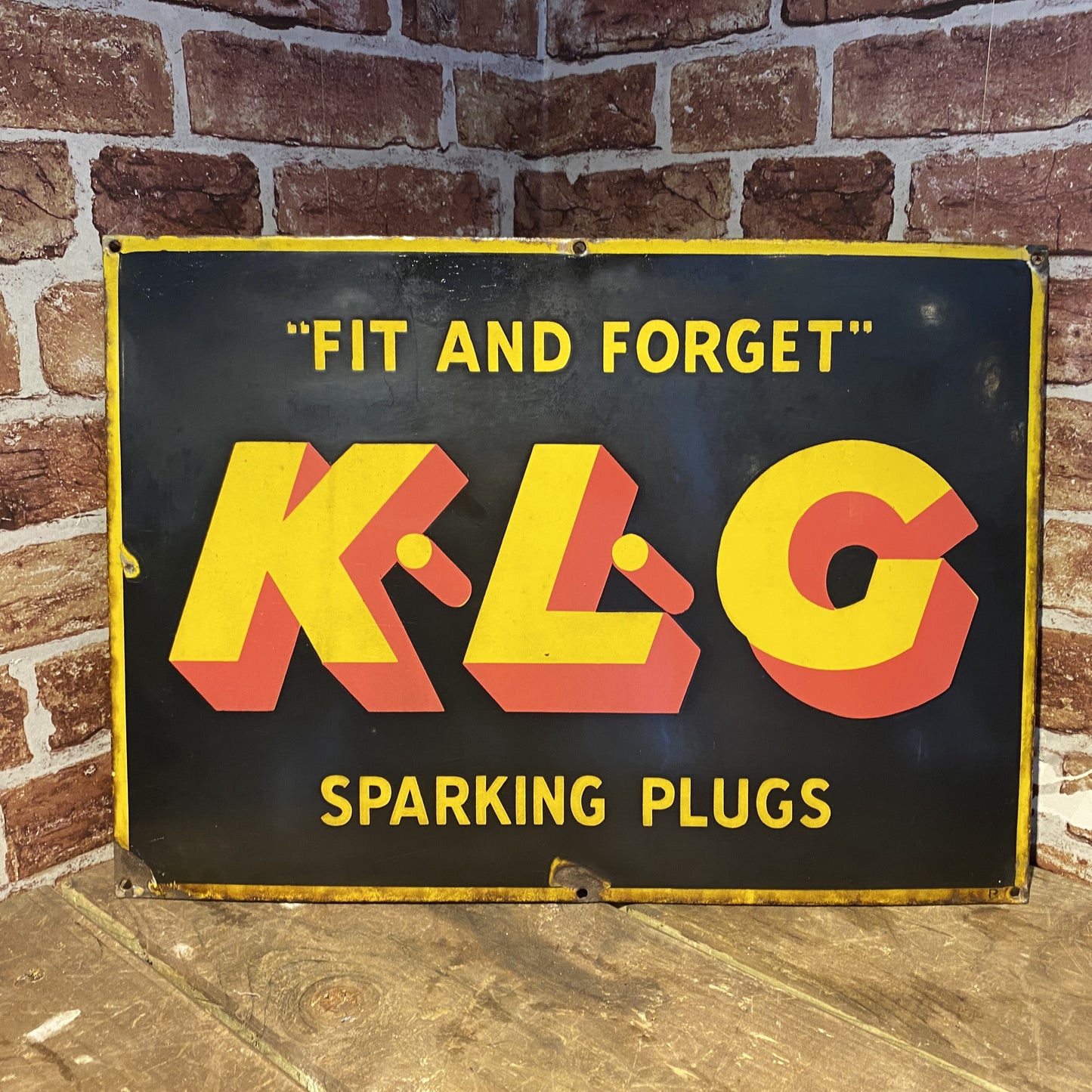 KLG ENAMEL SIGN #6034 image 0