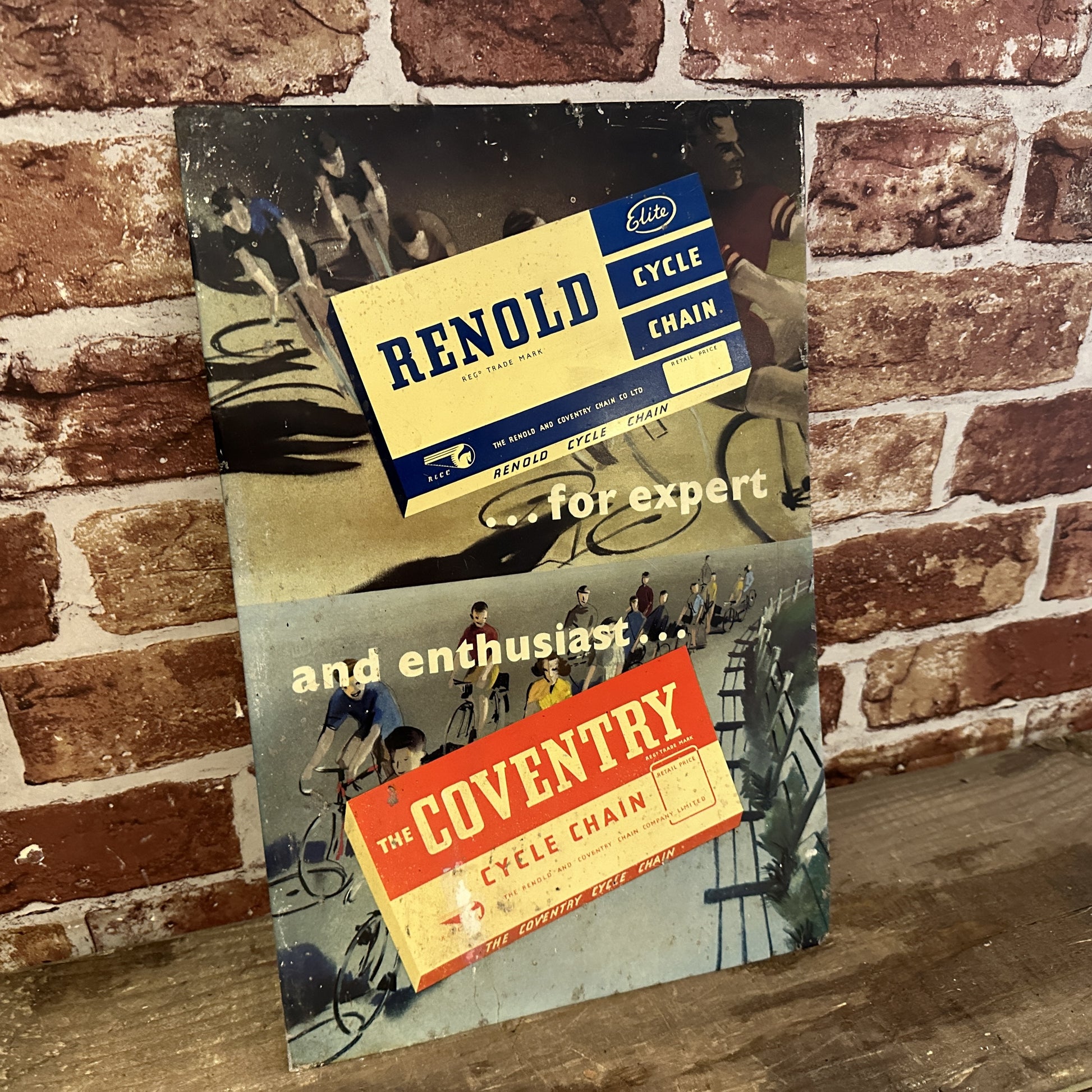 RENOLD/COVENTRY CYCLE CHAIN SIGN #7493 image 0