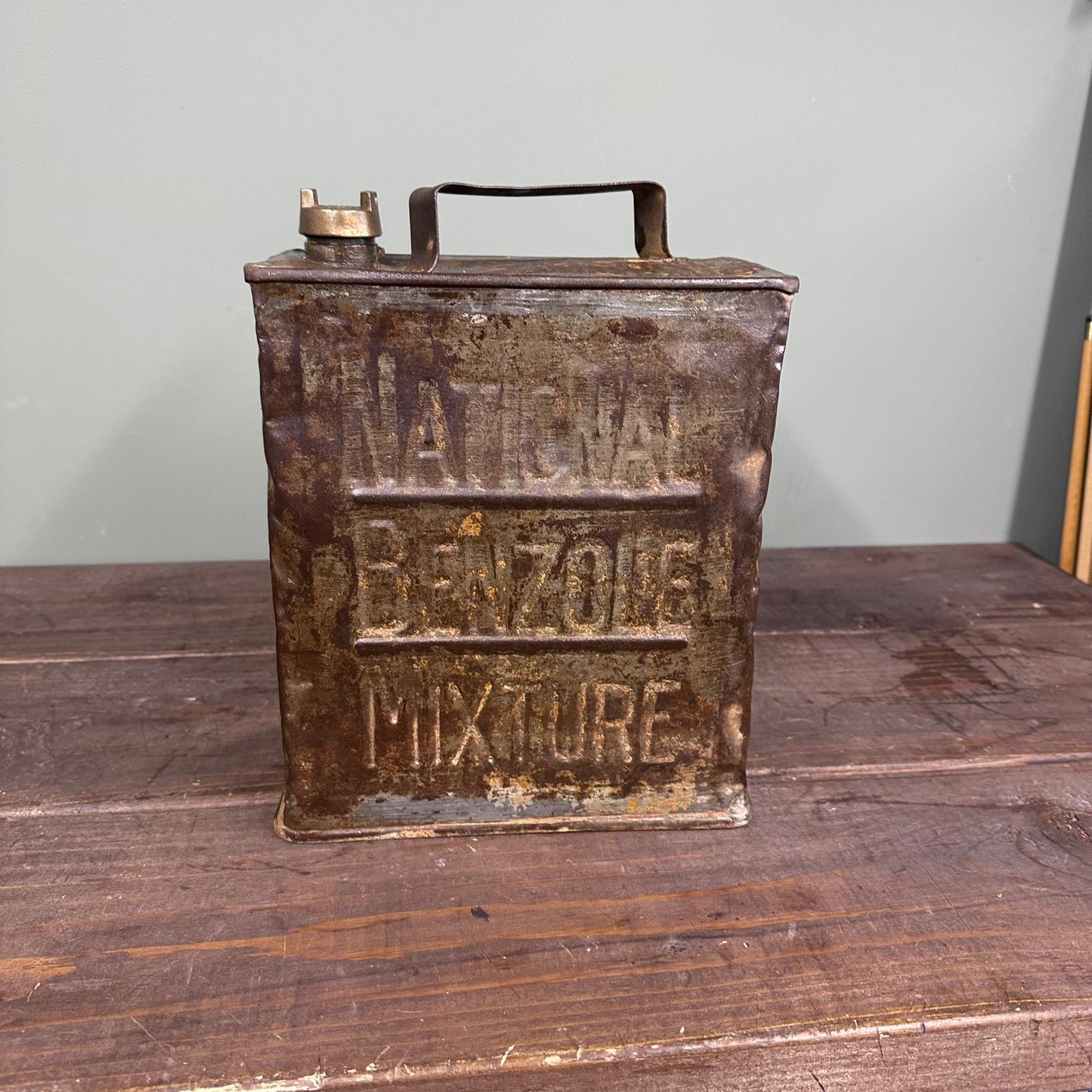 NATIONAL BENZOIL PETROL CAN  #08712 image 0